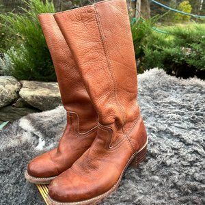 Frye Campus Boots Made in USA - size 8.5 - saddle brown